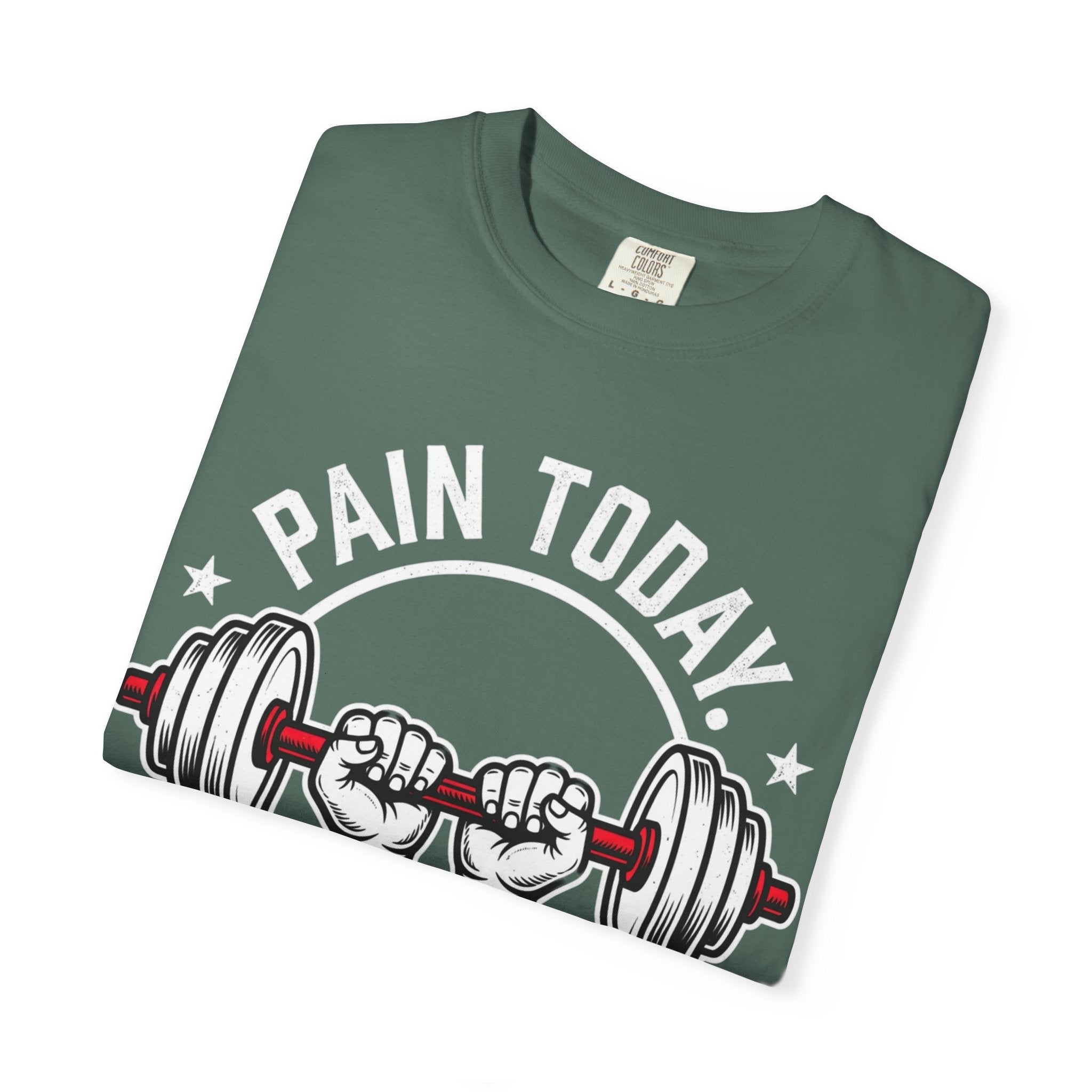 Workout T-Shirt — "Pain Today, Power Tomorrow" Motivational Gym Tee