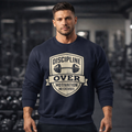 Discipline Over Motivation Sweatshirt — Fitness Crewneck, "No Excuses" Gym Pullover
