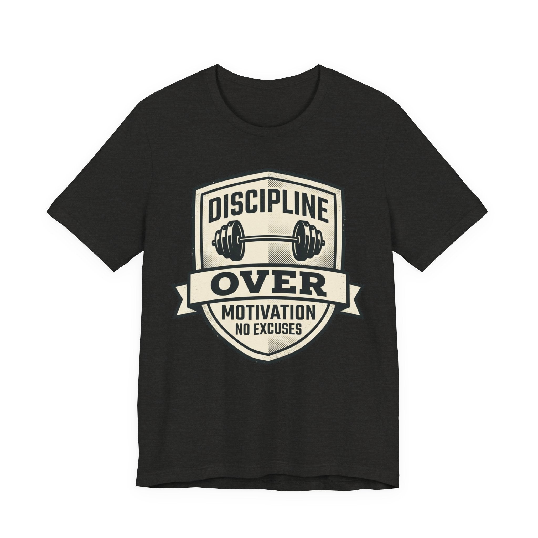 Discipline Over Motivation Gym T-Shirt — "Discipline Over Motivation, No Excuses" Workout Tee
