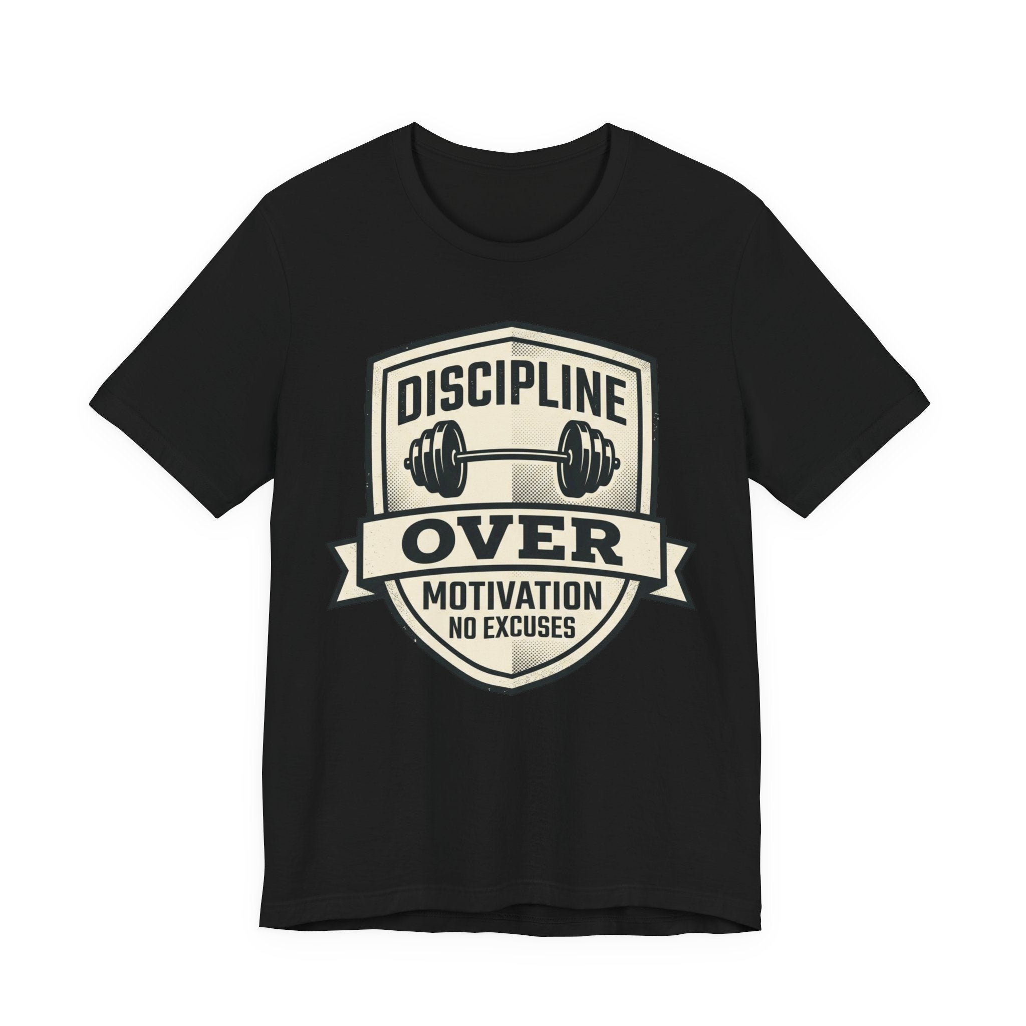 Discipline Over Motivation Gym T-Shirt — "Discipline Over Motivation, No Excuses" Workout Tee